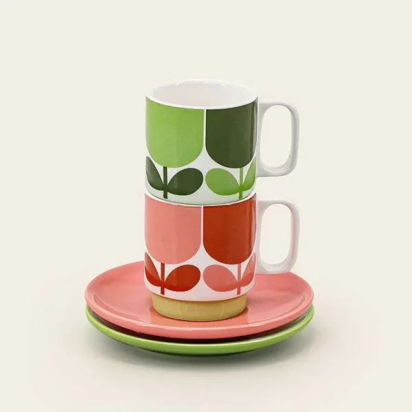 Orla Kiely Mugs & Teapots-Espresso & Saucer Set