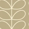 Orla Kiely Wallpaper-Giant Linear Stem Stone Wallpaper