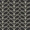 Orla Kiely Wallpaper-Linear Stem Charcoal Wallpaper