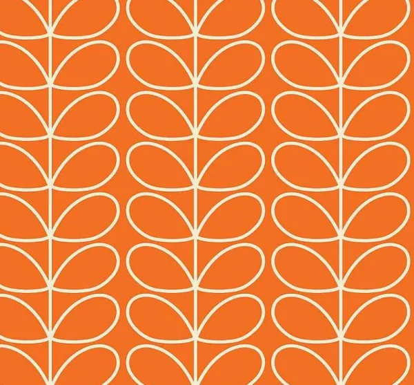 Orla Kiely Wallpaper-Linear Stem Tomato Wallpaper