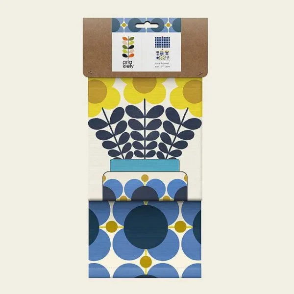 Orla Kiely Kitchen Textiles-Set Of 2 Tea Towels